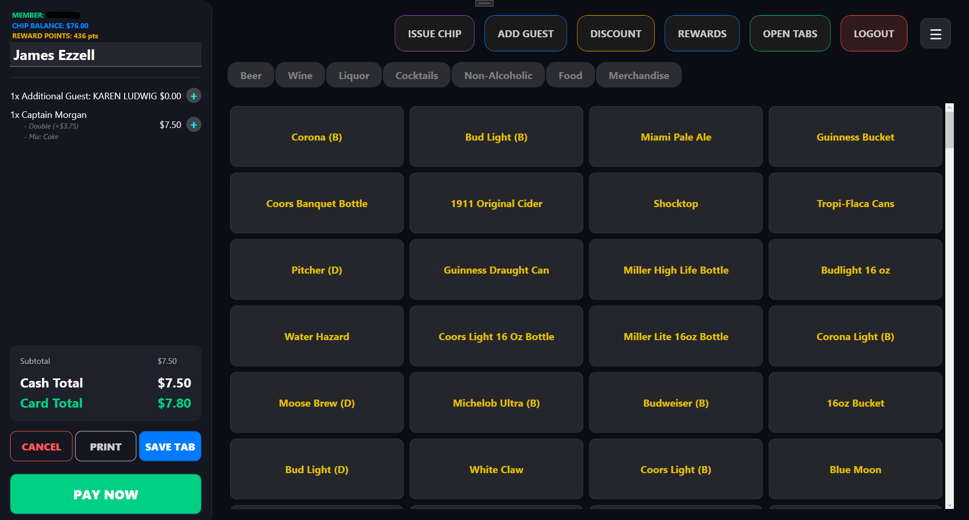 Main POS Screen Preview